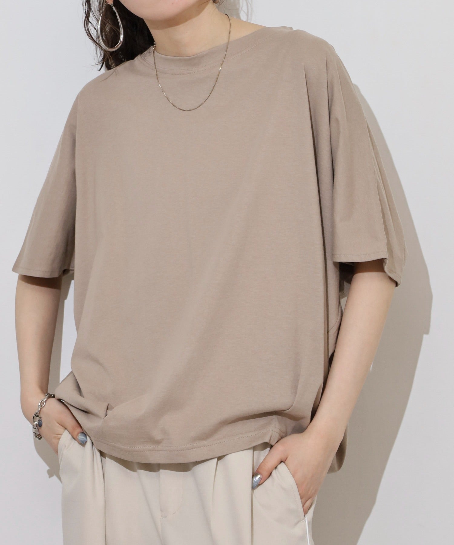 ジャングルジャロピー JUNGLE JALOPY コクーンシルエットプルオーバー レディース 大きいサイズ (GRAY-BEIGE) GRAY-BEIGE