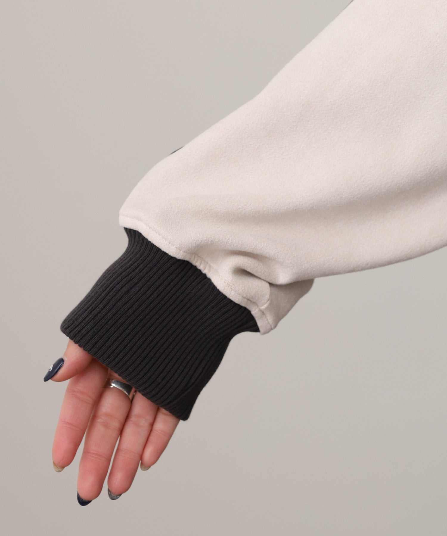 ジャングルジャロピー JUNGLE JALOPY スエードポンチクロップドトラックジャケット レディース (IVORY-SUMIKURO) IVORY-SUMIKURO