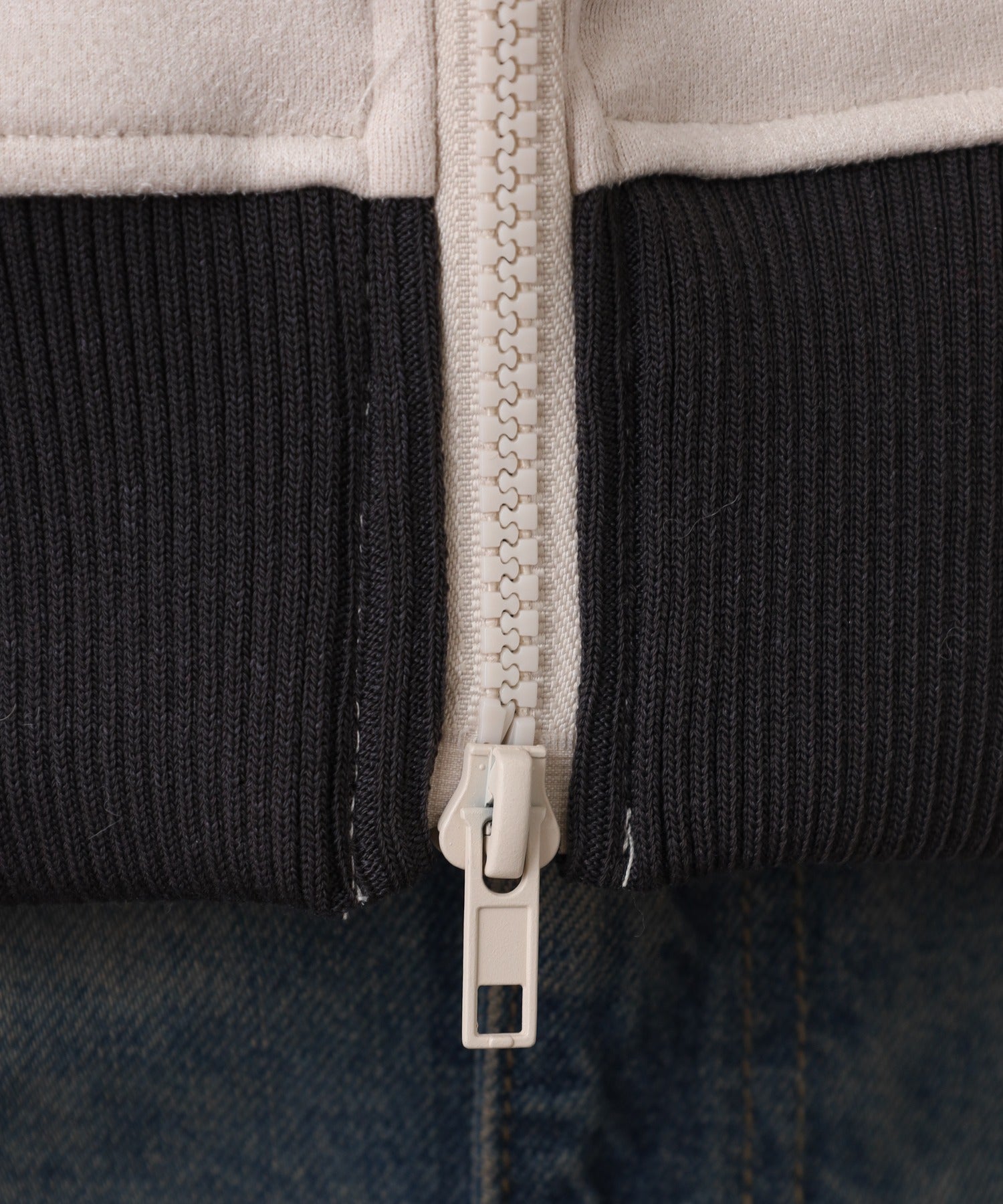 ジャングルジャロピー JUNGLE JALOPY スエードポンチクロップドトラックジャケット レディース (IVORY-SUMIKURO) IVORY-SUMIKURO