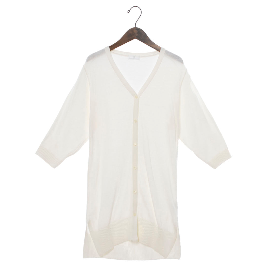 カールパークレーン KarLParkLane Vネックロングカーデ (ホワイト) ホワイト