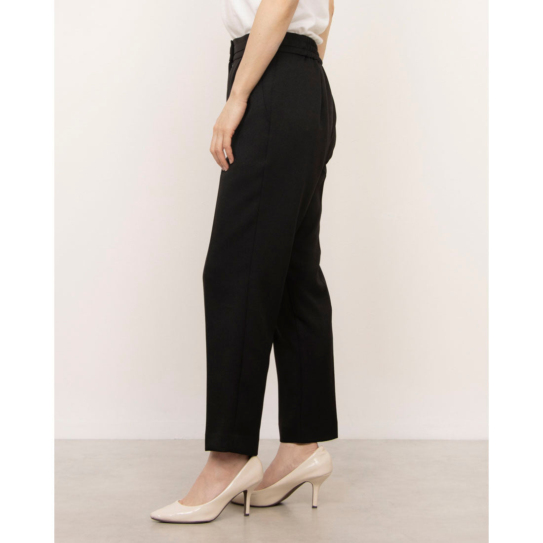 カールパークレーン KarLParkLane 綾二重センタープレスパンツ (ブラック) ブラック