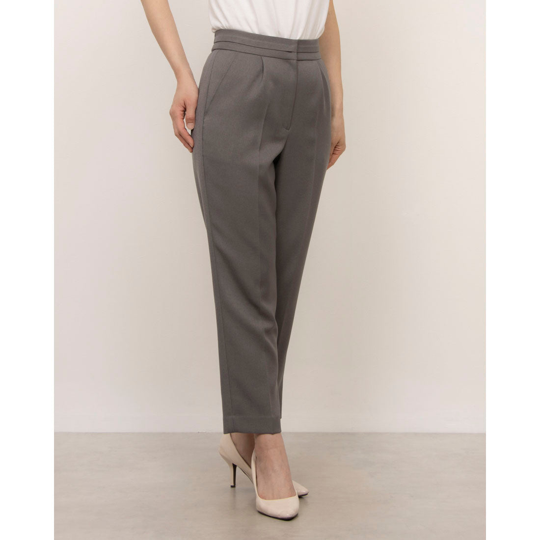 カールパークレーン KarLParkLane 綾二重センタープレスパンツ (グレー) グレー