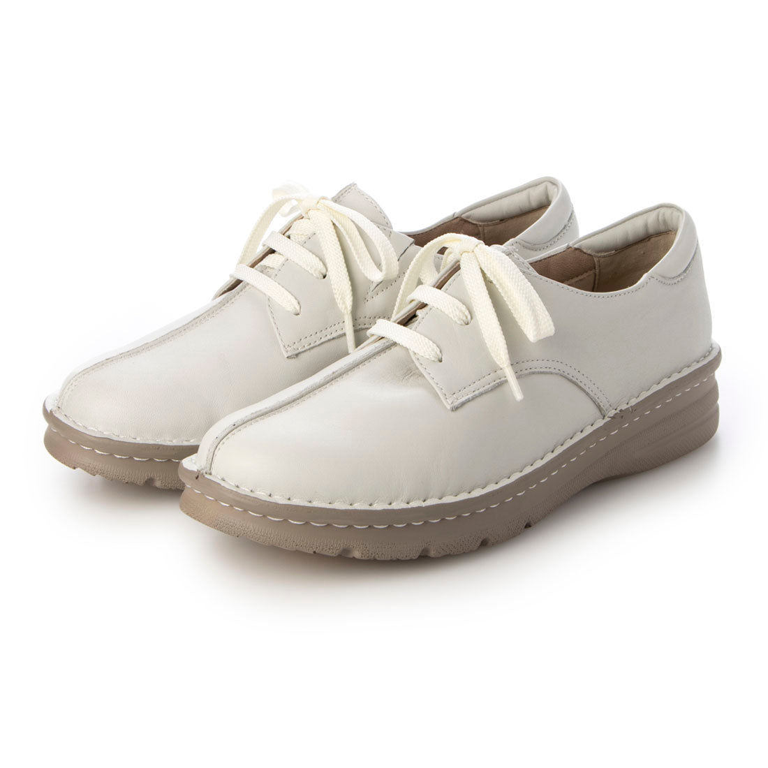 コウベオアシス 神戸オアシス 4E幅広 本革レースアップ癒し系コンフォートシューズ (IGRY) IGRY