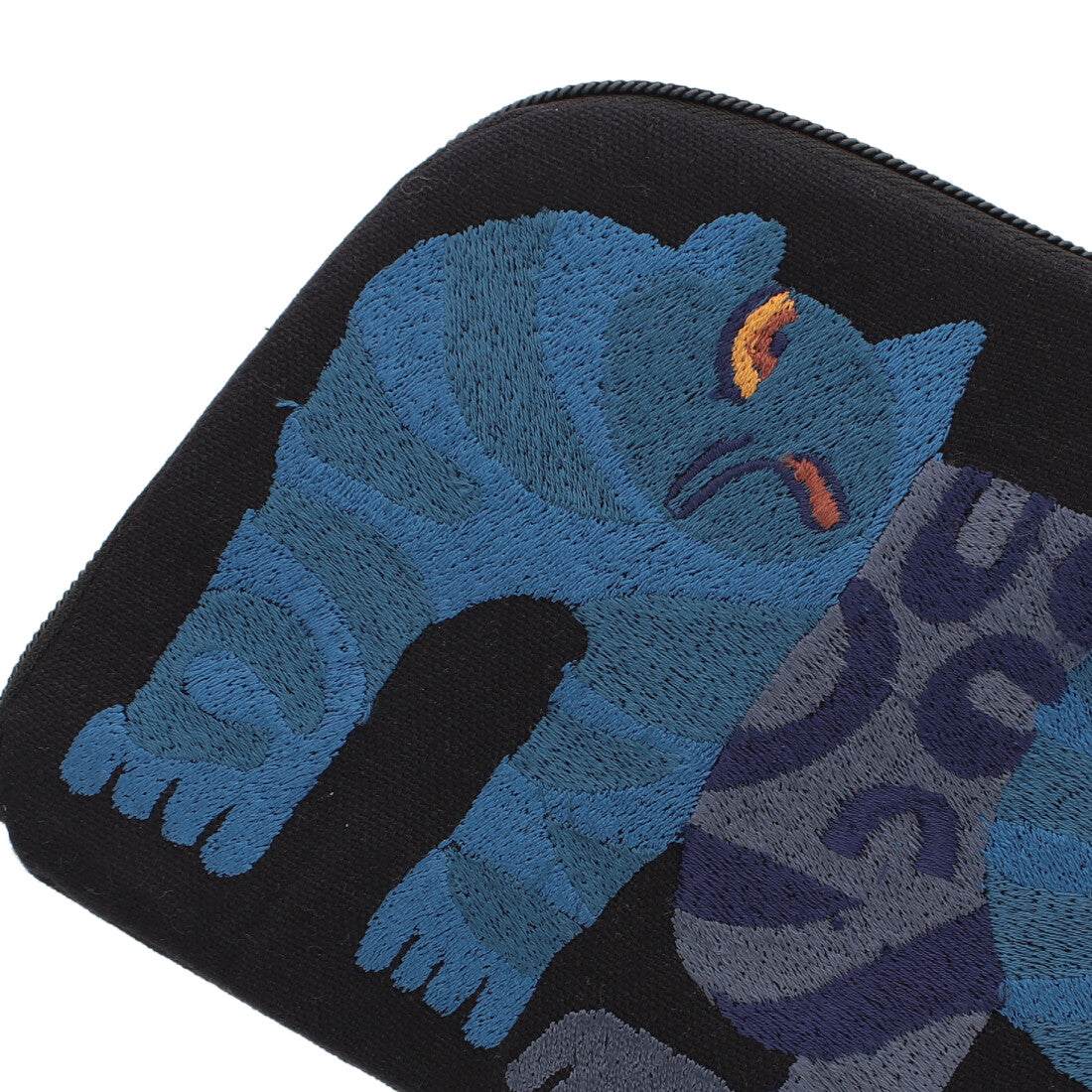 KANKAN CHIZURI Embroidered Silhouette Pouch