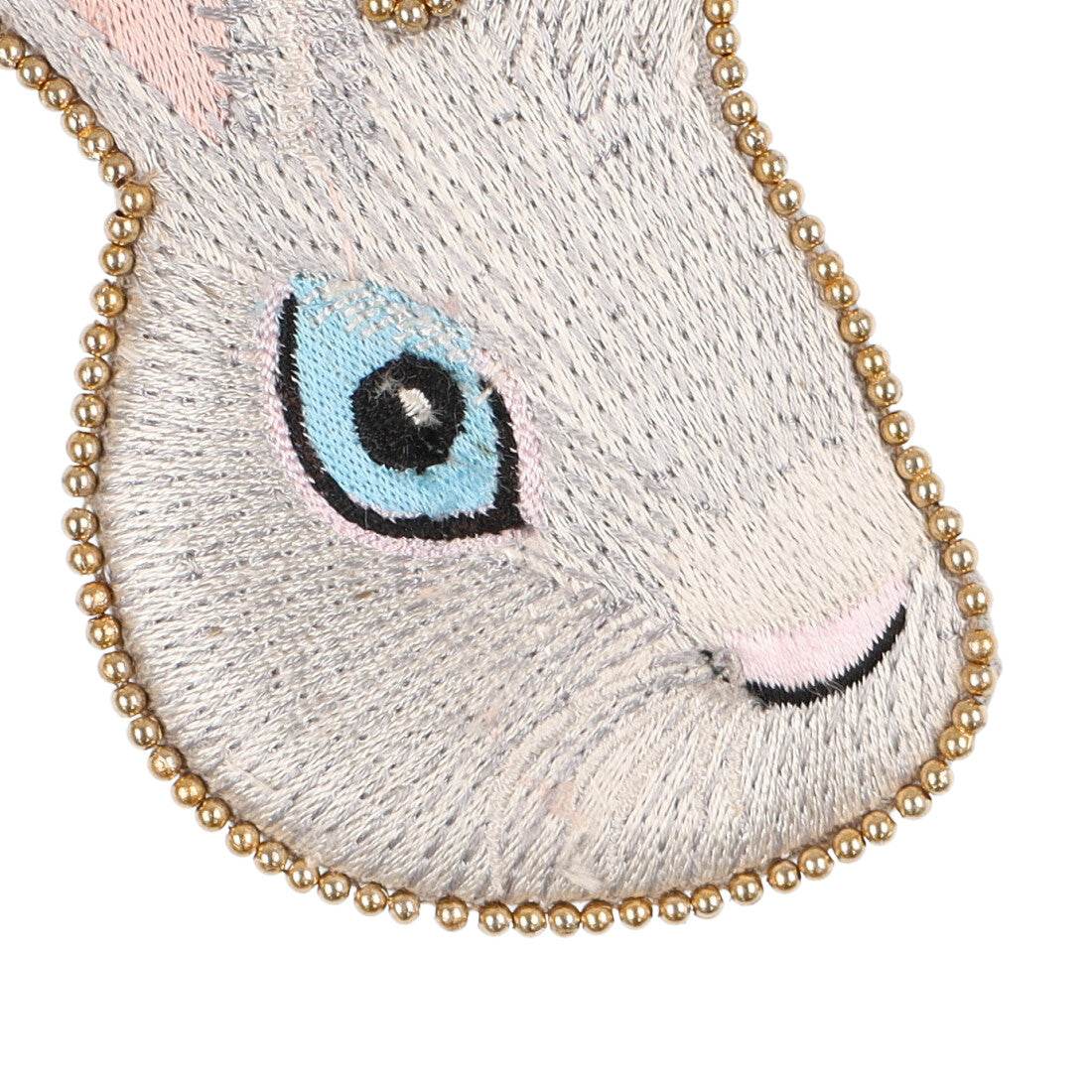 KANKAN Rabbit Embroidered Mirror