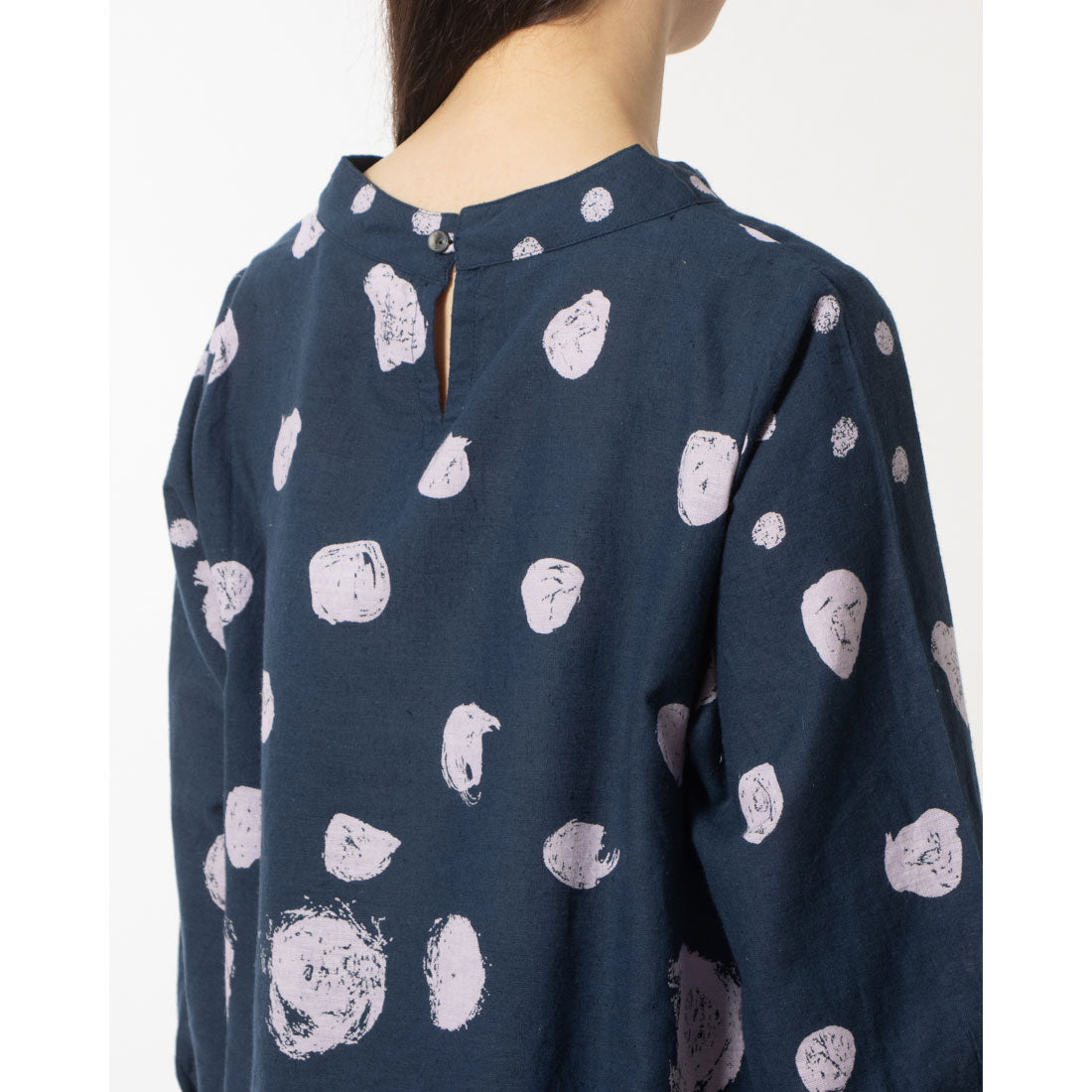 カンカン KANKAN 雨降りドットプリントチュニック