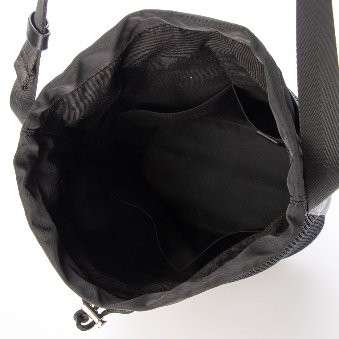 カカトゥ kakatoo メッシュバゲットショルダーバッグ (BK) BK