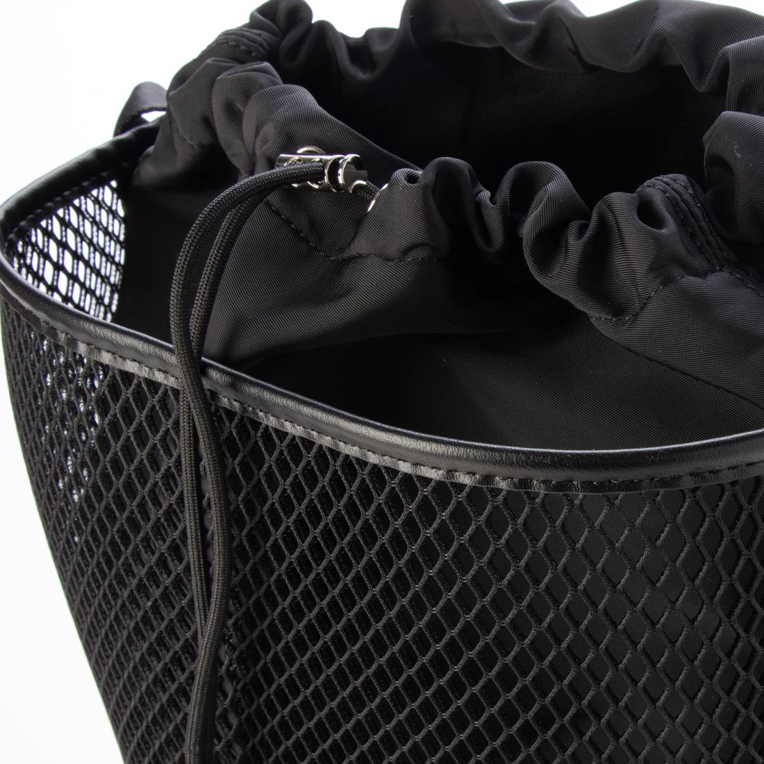 カカトゥ kakatoo メッシュバゲットショルダーバッグ (BK) BK