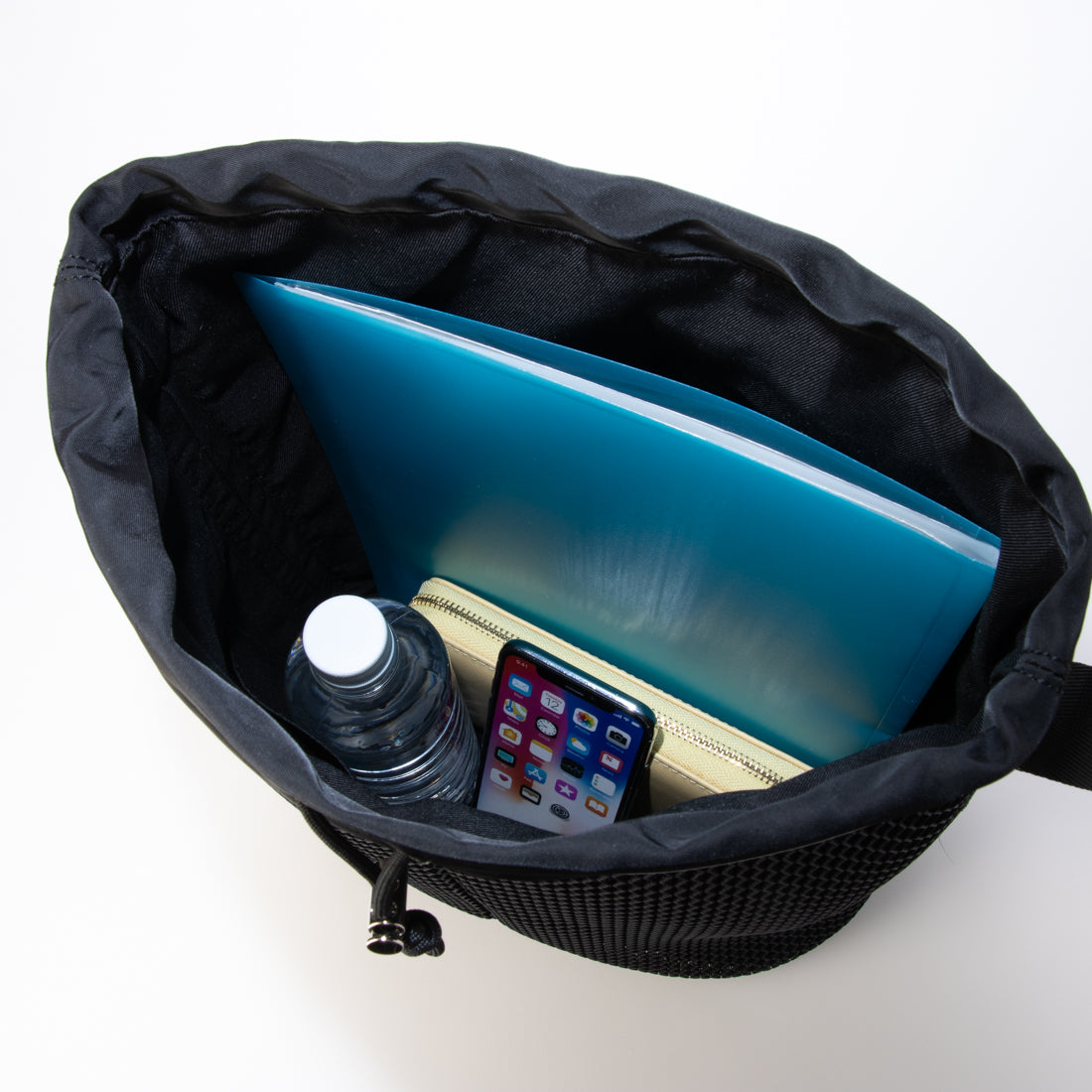 カカトゥ kakatoo メッシュバゲットショルダーバッグ (BK) BK