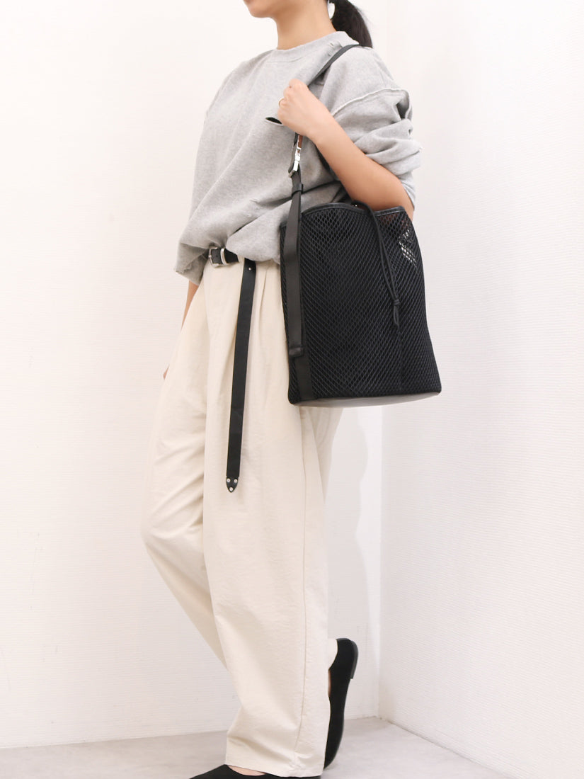 カカトゥ kakatoo メッシュバゲットショルダーバッグ (BK) BK