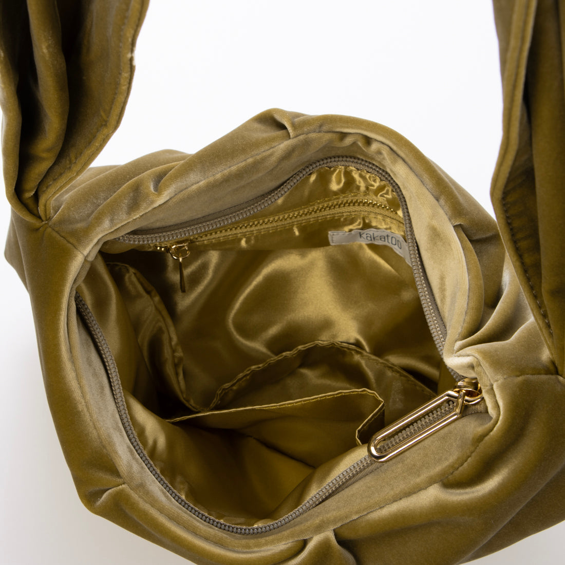 カカトゥ kakatoo ベルベットノットリボンバッグ゛ (YE) YE