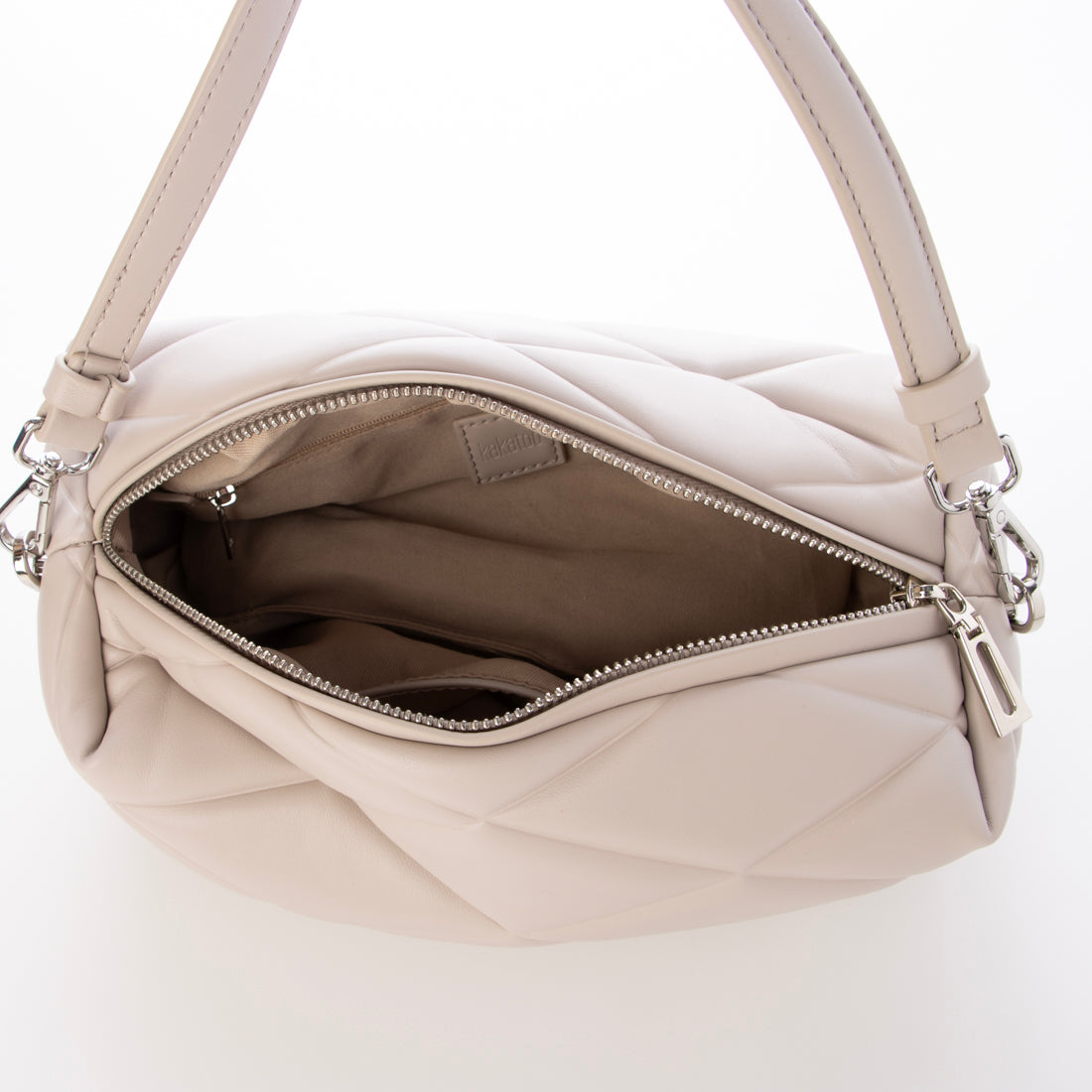 カカトゥ kakatoo キルトスクエア2wayバッグ (BE) BE