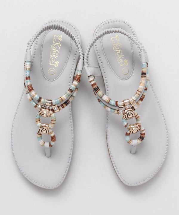 【Kahiko】カハカイサンダル ベージュ ベージュ