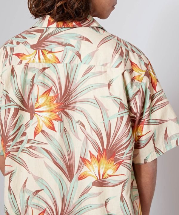 カヒコ Kahiko カイルアメンズアロハシャツ (ホワイト) ホワイト