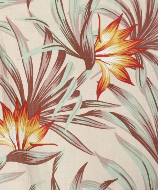 カヒコ Kahiko カイルアメンズアロハシャツ (ホワイト) ホワイト