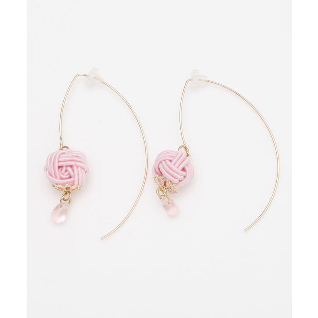 【カヤ】ーSHIKIー四季 水引あわじ玉ピアス イエロー