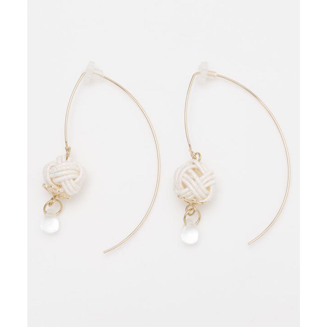 【カヤ】ーSHIKIー四季 水引あわじ玉ピアス イエロー