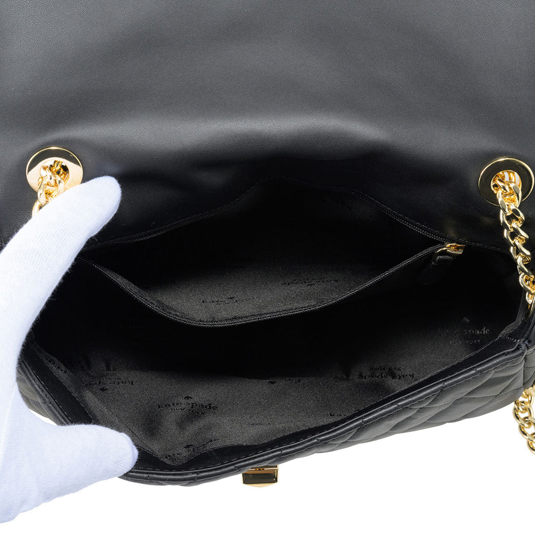 ケイトスペードニューヨーク kate spade new york ショルダーバッグ キャリー MEDIUM FLAP SHOULDER BAG KH228 001 BLACK (ブラック) ブラック