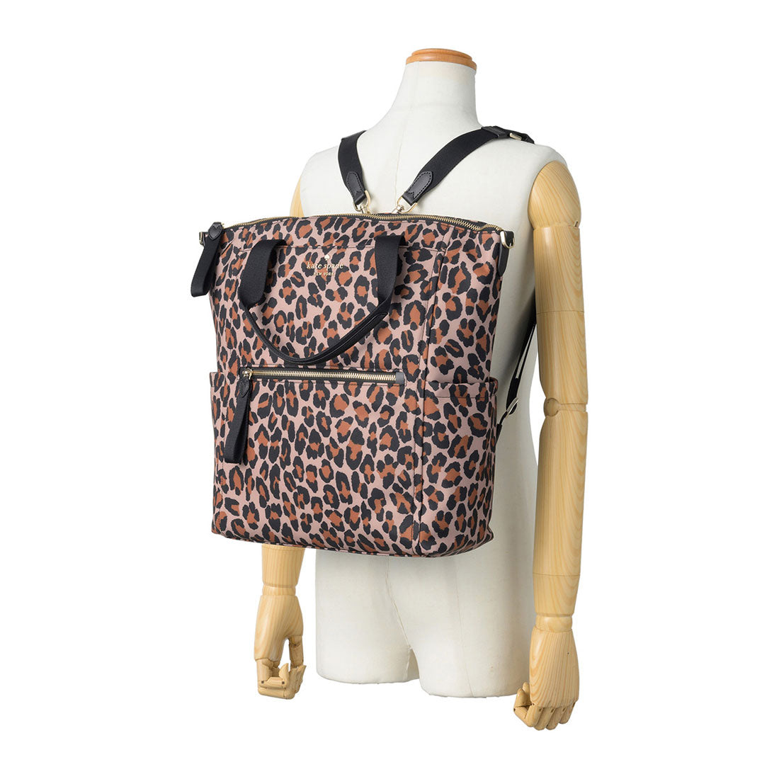 ケイトスペードニューヨーク kate spade new york リュックサック チェルシー SPOTTED LEOPARD PRINT CONVERTIBLE BACKPACK KI375 200 BROWN (ブラウン) ブラウン