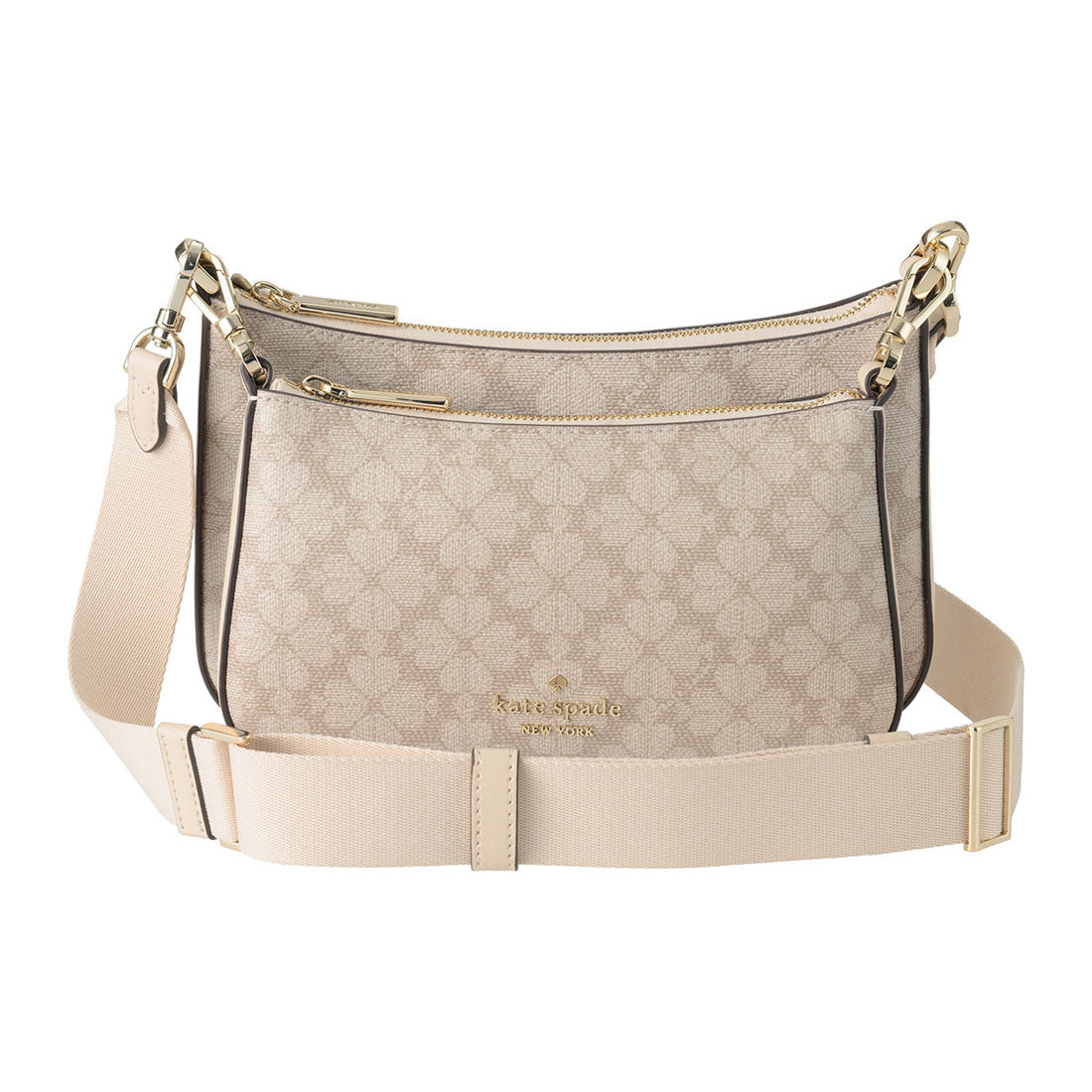 ケイトスペードニューヨーク kate spade new york ショルダーバッグ スペードフラワー デュエット クロスボディ KI372 250 DARK BEIGE MULTI (ダークベージュマルチ) ダークベージュマルチ