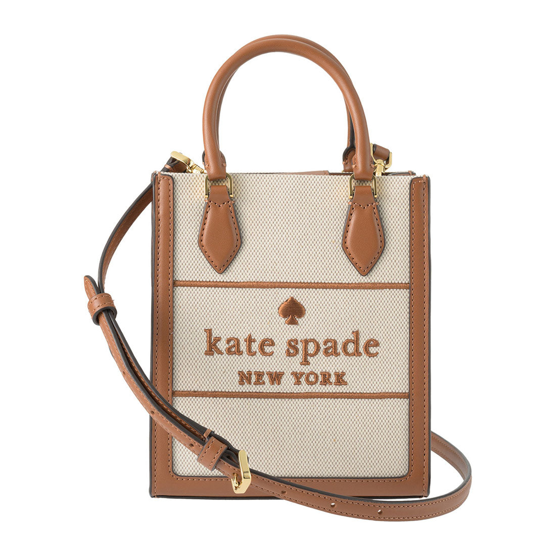 ケイトスペードニューヨーク kate spade new york ショルダーバッグ エリー CANVAS MINI TOTE KK235 960 WARM GINGERBREAD MULTI (ウォームジンジャーブレッドマルチ) ウォームジンジャーブレッドマルチ