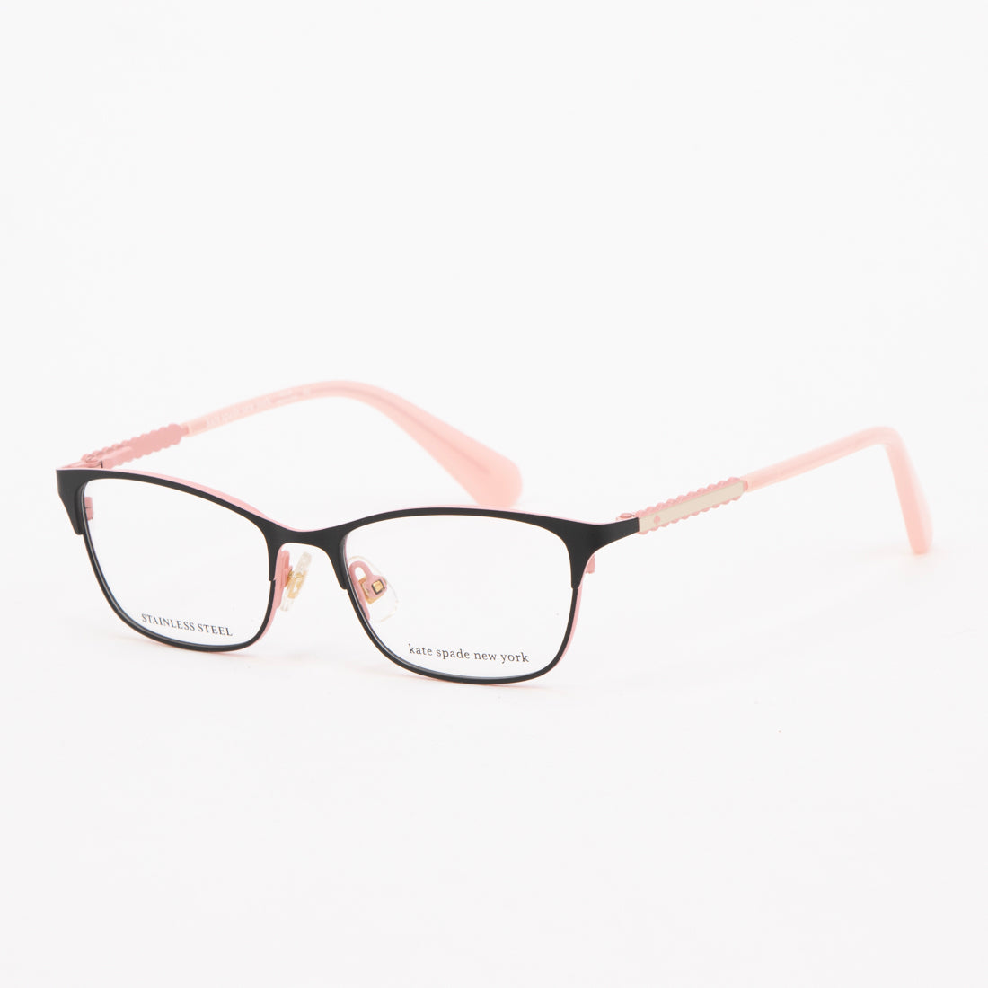 ケイトスペードニューヨーク kate spade new york メガネ 眼鏡 アイウェア 子ども用 レディース メンズ (ブラック/ピンク) ブラック/ピンク
