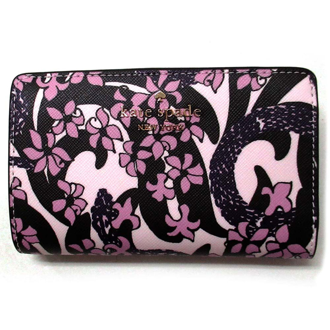 ケイトスペードニューヨーク kate spade new york Kate spade ケイトスペード アウトレット 財布 スネーク ガーデン ミディアム ウォレット 2025年 蛇年柄財布 KJ088 651 (ピンクマルチ) ピンクマルチ
