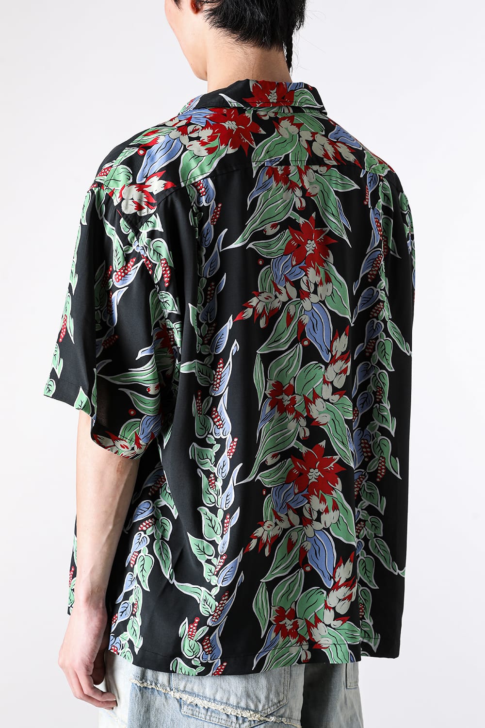 カミヤ KAMIYA Aloha H/S Shirt (BLACK) BLACK