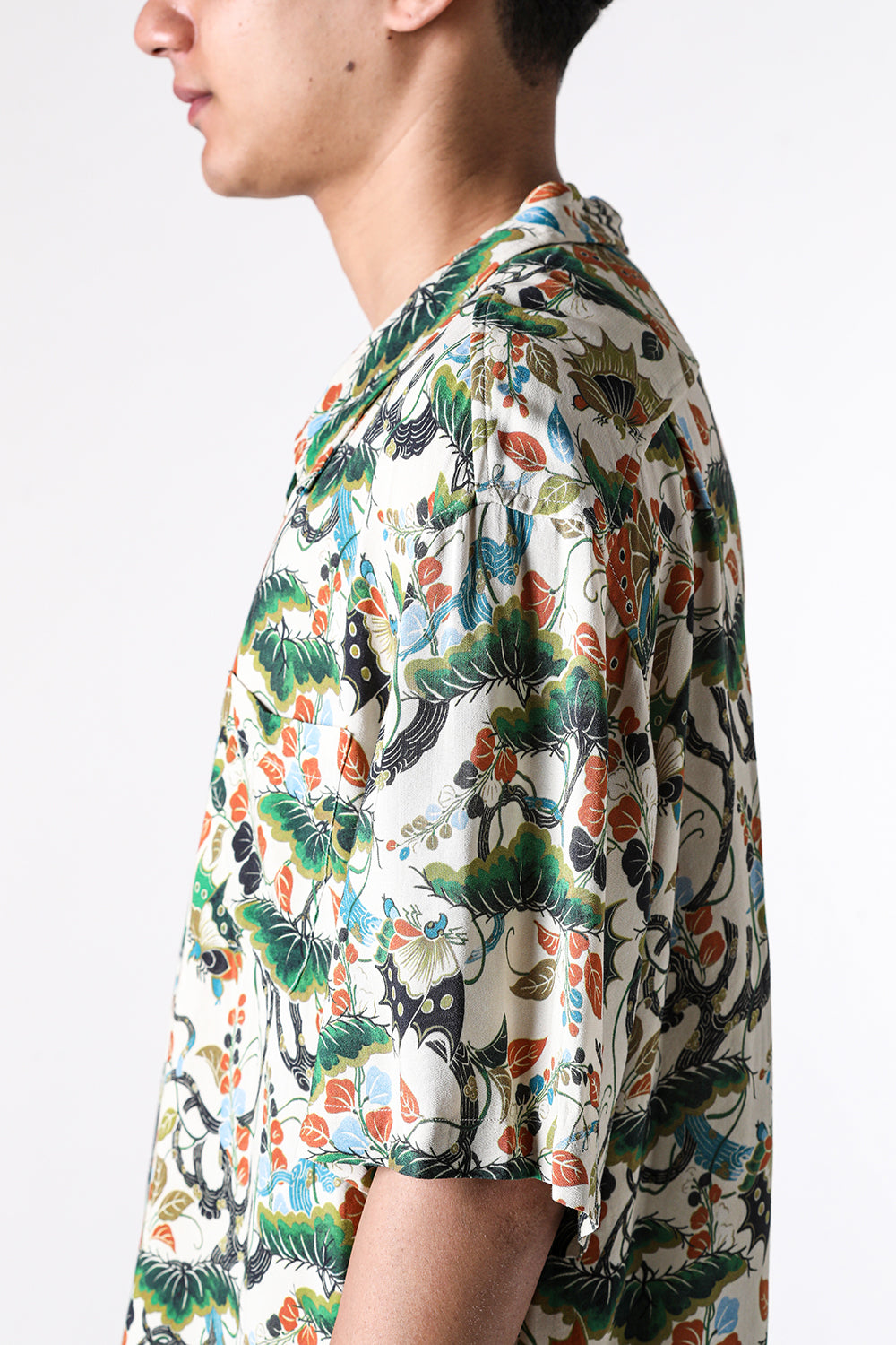 カミヤ KAMIYA “AGEHA” H/S Shirt (WHITE) WHITE