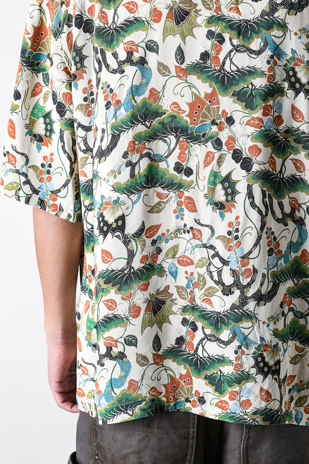 カミヤ KAMIYA “AGEHA” H/S Shirt (WHITE) WHITE