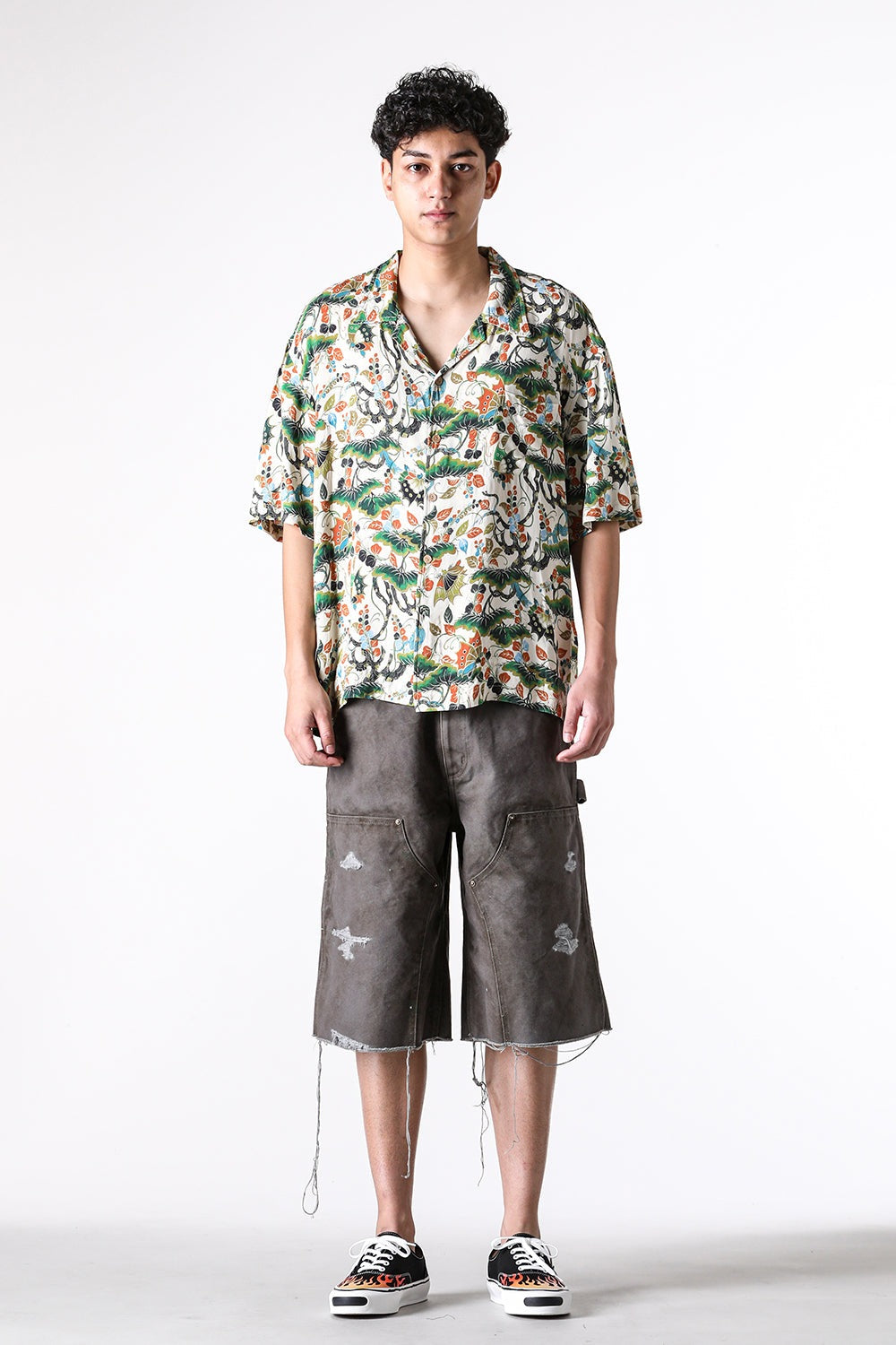 カミヤ KAMIYA “AGEHA” H/S Shirt (WHITE) WHITE