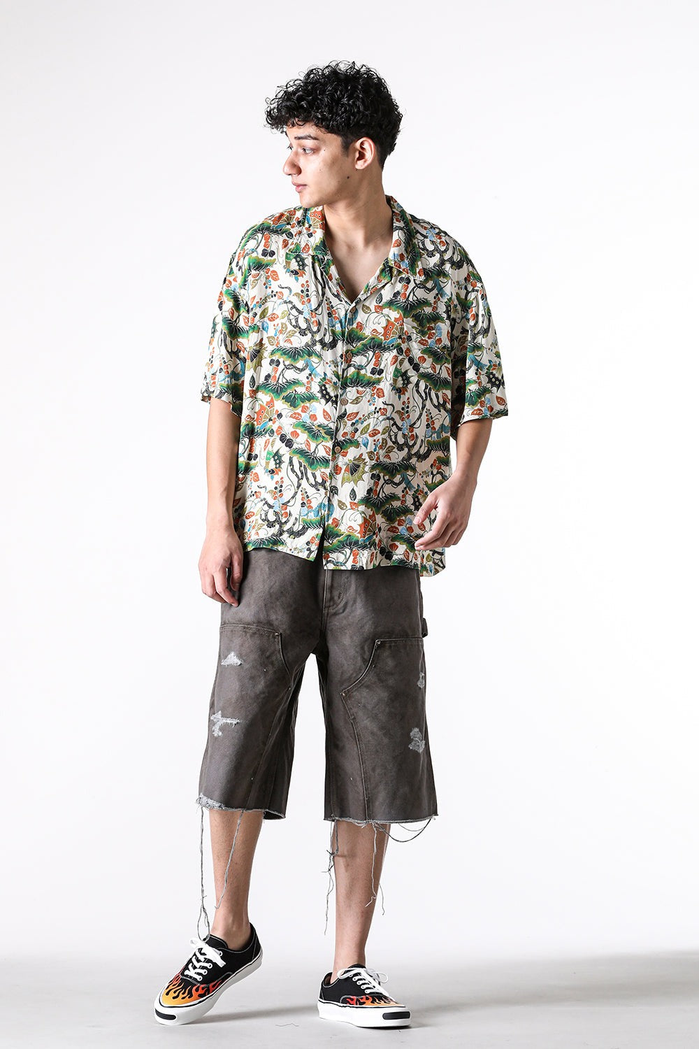 カミヤ KAMIYA “AGEHA” H/S Shirt (WHITE) WHITE