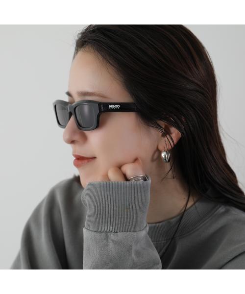 ケンゾー KENZO KENZO サングラス KZ40164U レディース スクエア型 (01A/ブラック×グレー) 01A/ブラック×グレー