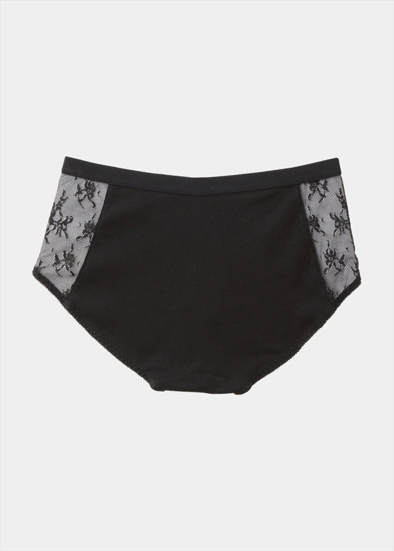 ケンテ KEnTe Basic Cotton Lace Shorts 【返品不可商品】 (BLACK) BLACK