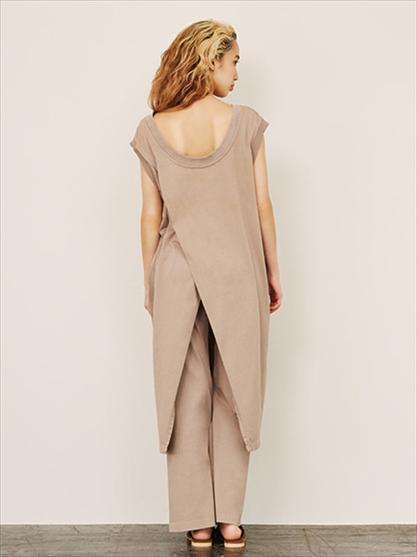ケンテ KEnTe Oversized Back Slit Set Up (WHITE) WHITE