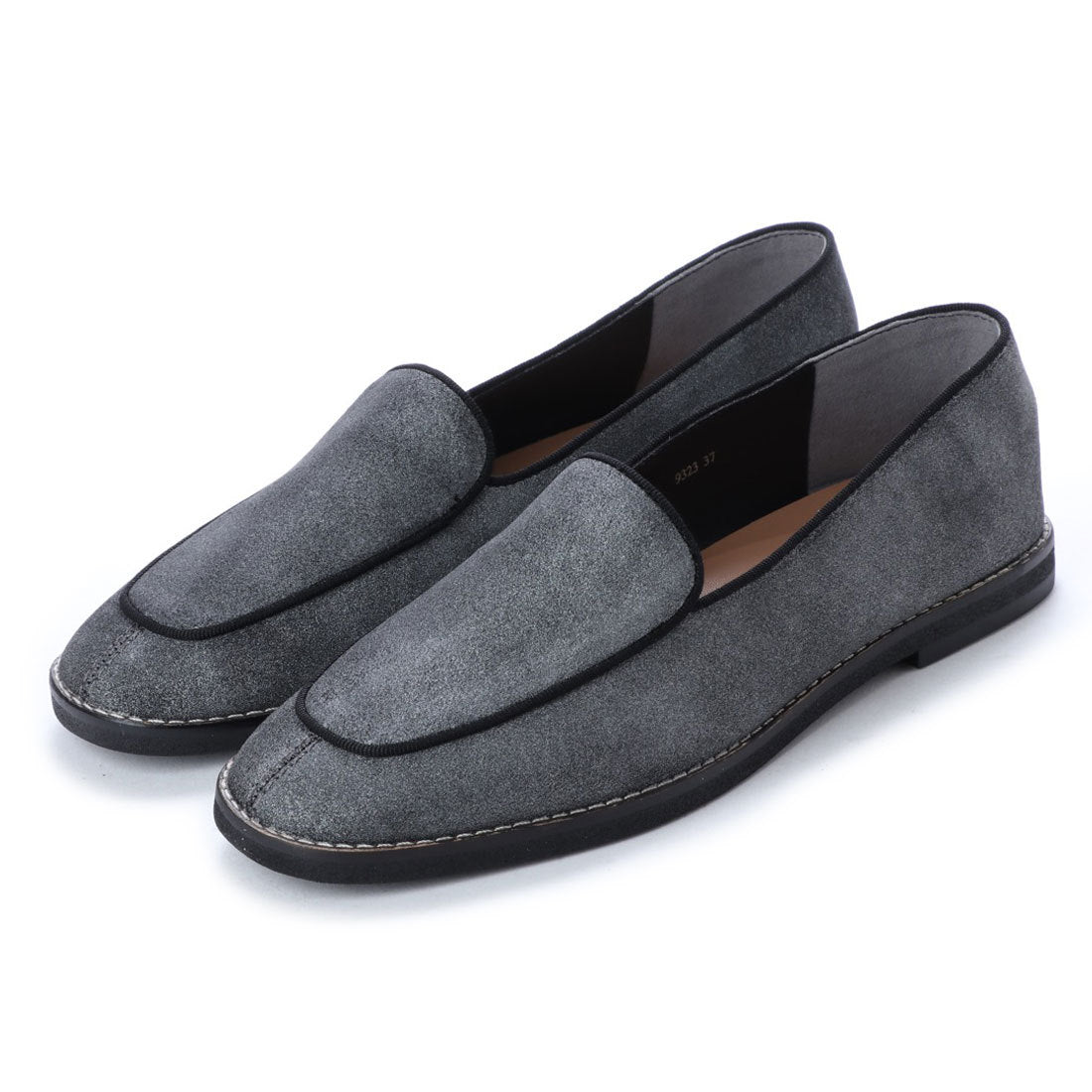 キスコ KISCO 【本革】カジュアルフラットシューズ,ピューター