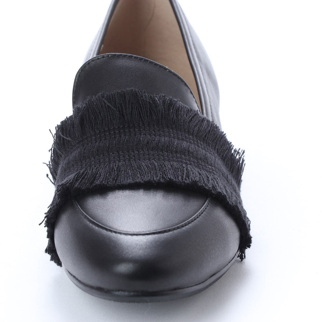 キスコ KISCO 【本革】ボリューミーフリンジ飾りシューズ