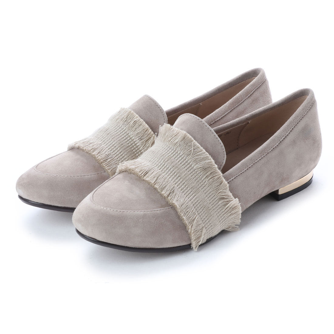 キスコ KISCO 【本革】ボリューミーフリンジ飾りシューズ