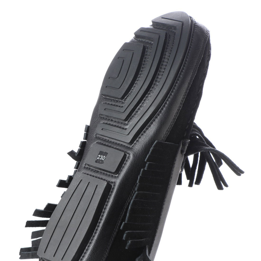 キスコ KISCO 【本革】タッセルデザインスタッズ飾りインヒールシューズ (ブラック) ブラック