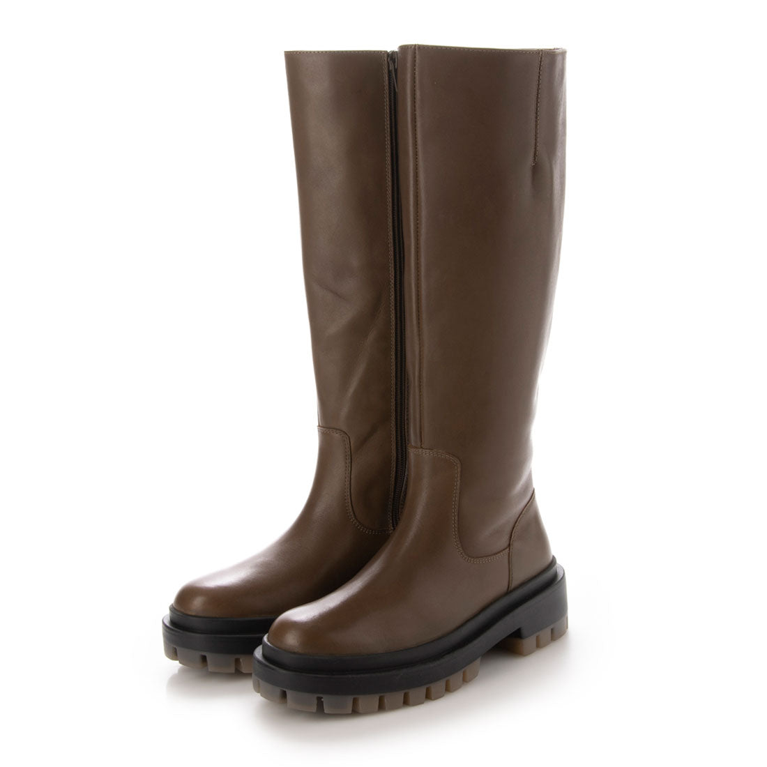 キスコ KISCO タンクソールロングブーツ,カーキ