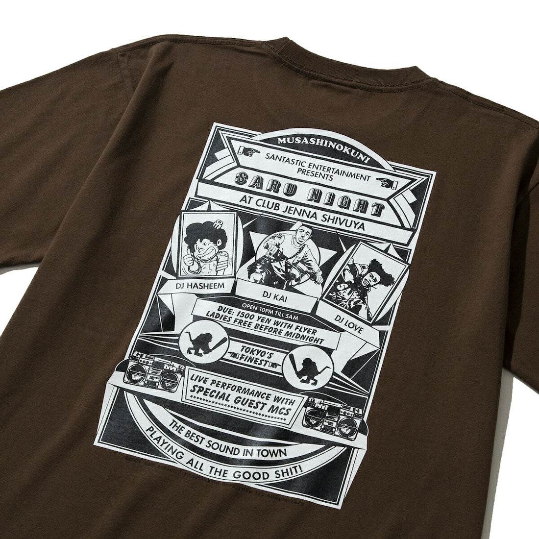 キネティクス Kinetics Kinetics × TOKYO TRIBE SANTA INOUE SARU NIGHT TEE(キネティクス × トーキョートライブ 井上三太 サル ナイト ティー (BROWN) BROWN