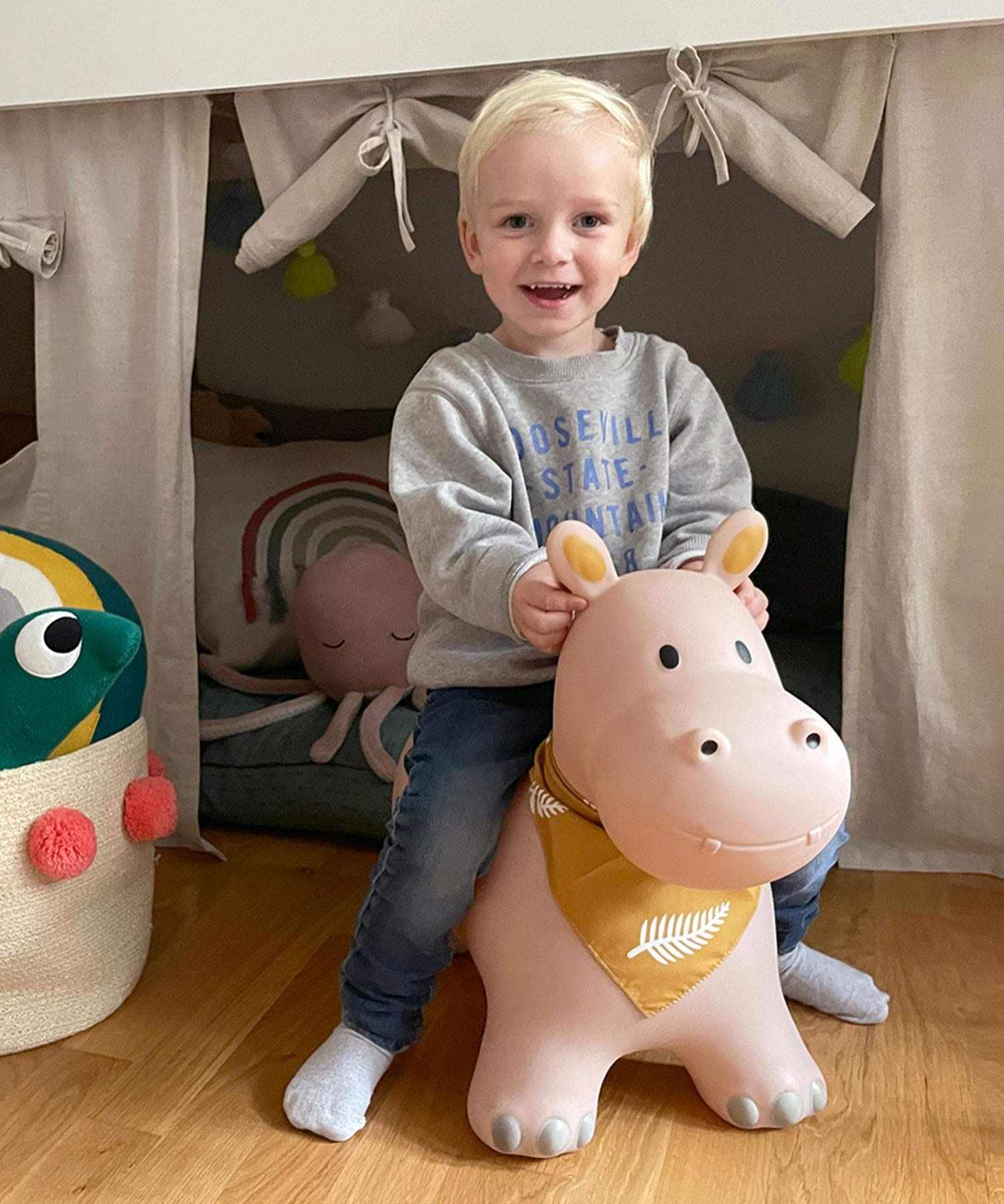 キンズグート KINDSGUT 日本初上陸 正規販売代理店 キンズグート KINDSGUT ホッピングアニマル Hupftier ヒュープフティア おもちゃ (カバ) カバ