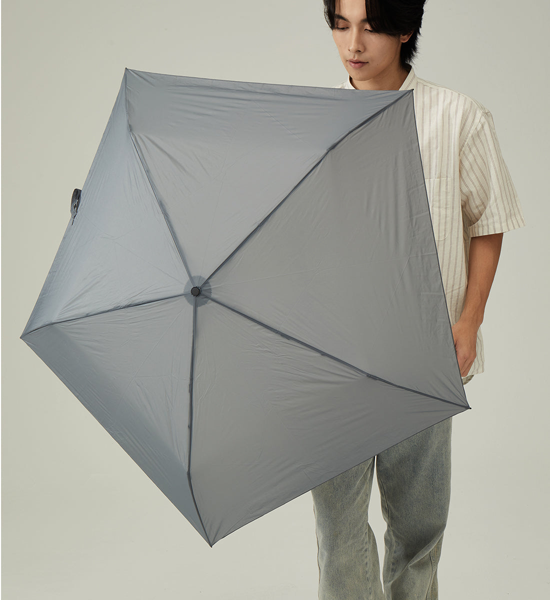キザワ KIZAWA 超軽量 折りたたみ傘 雨傘 コンパクト 5本骨 60cm~pocket pro~ (グレー) グレー