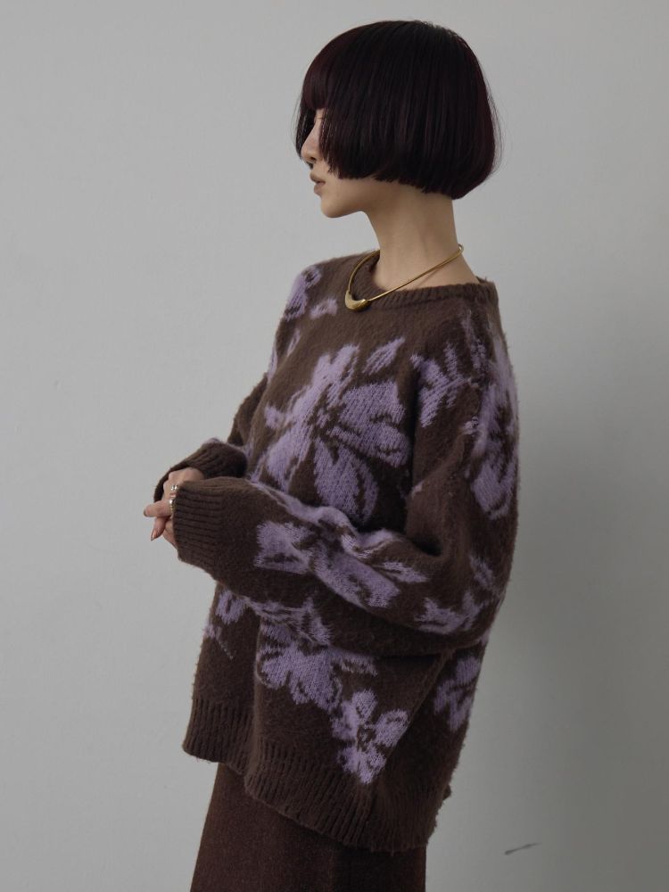 キヴィ kivi フラワージャガードニット (BRN0) BRN0