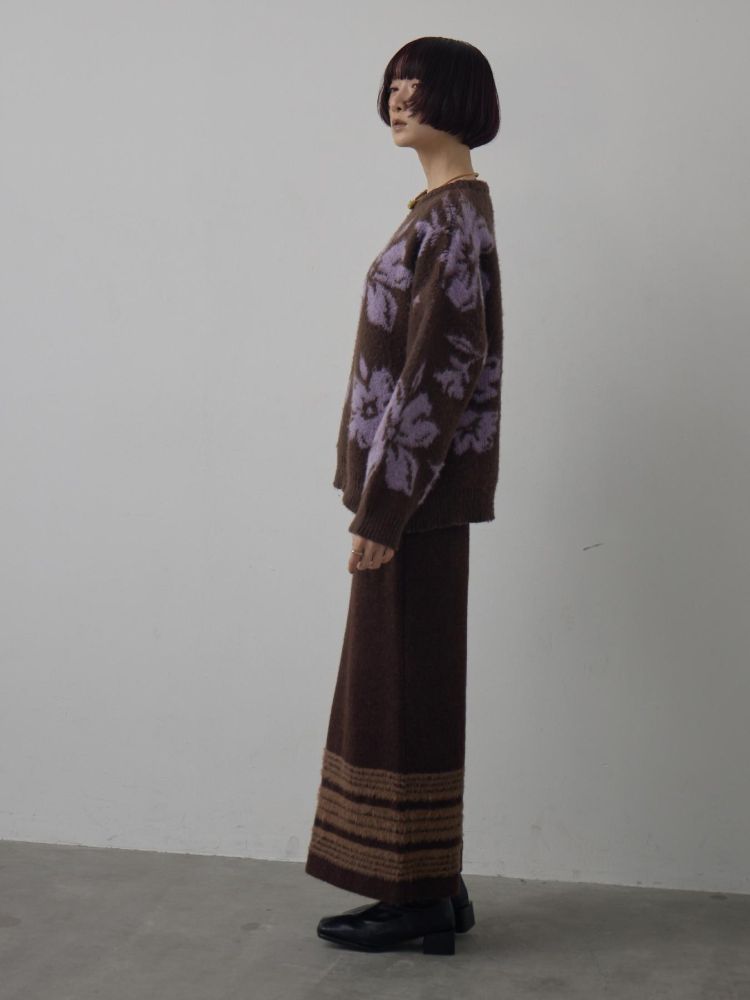 キヴィ kivi フラワージャガードニット (BRN0) BRN0