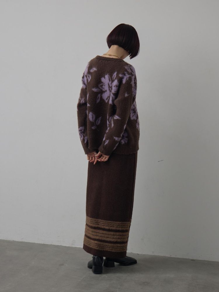 キヴィ kivi フラワージャガードニット (BRN0) BRN0