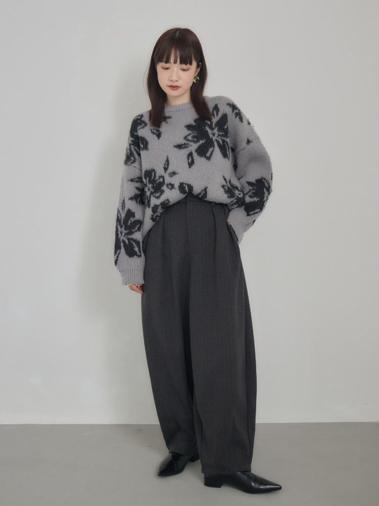 キヴィ kivi フラワージャガードニット (BRN0) BRN0