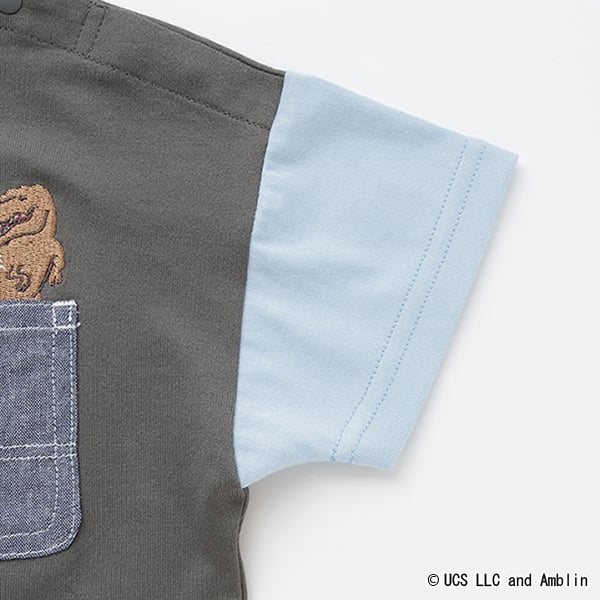 クレードスコープ kladskap 【JURASSIC】恐竜クレイジーカラー半袖Tシャツ (オフ ホワイト) オフ ホワイト
