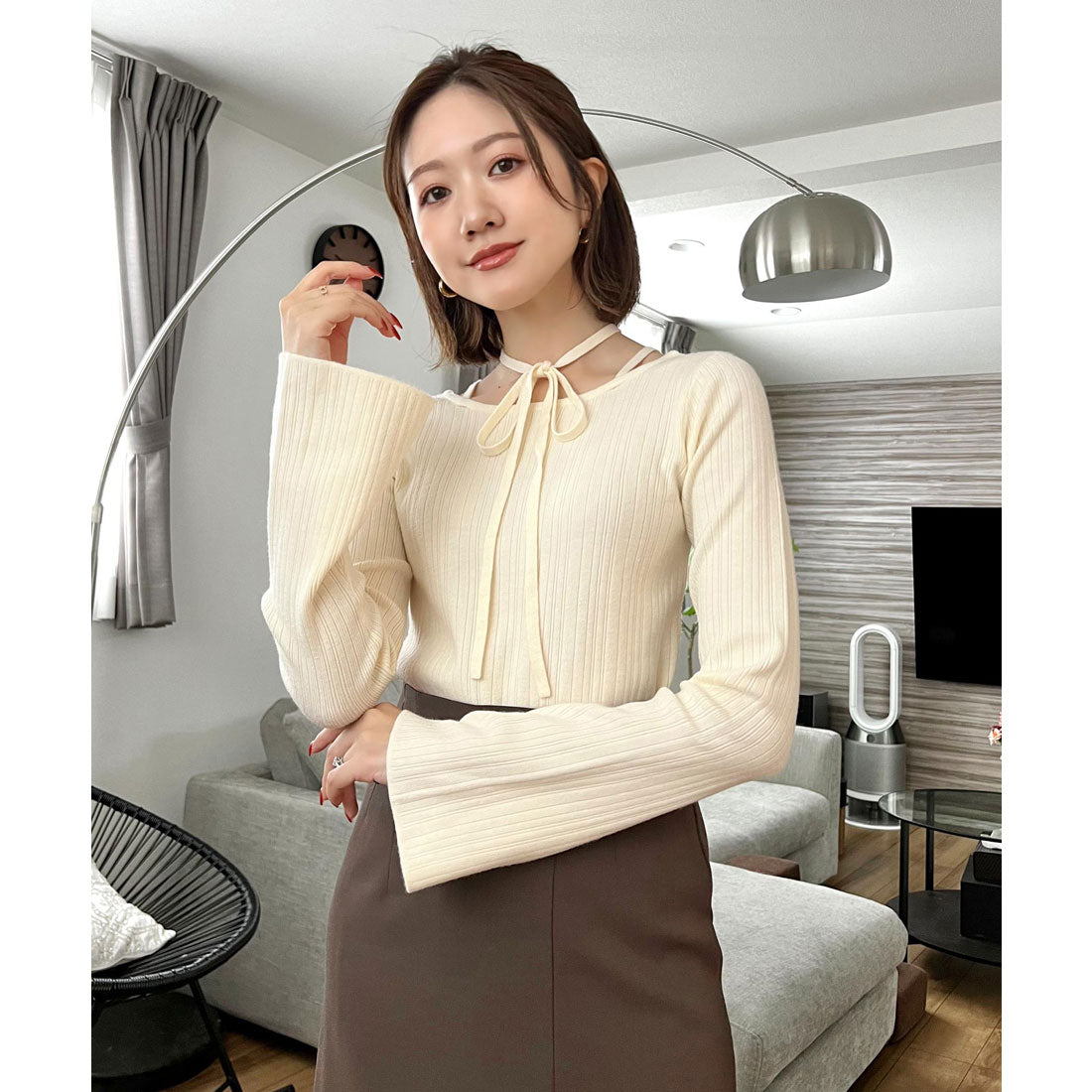 さおり　トップス SAORIさんコラボ ]ワッフルティアードトップス [C6219] | トップス全品