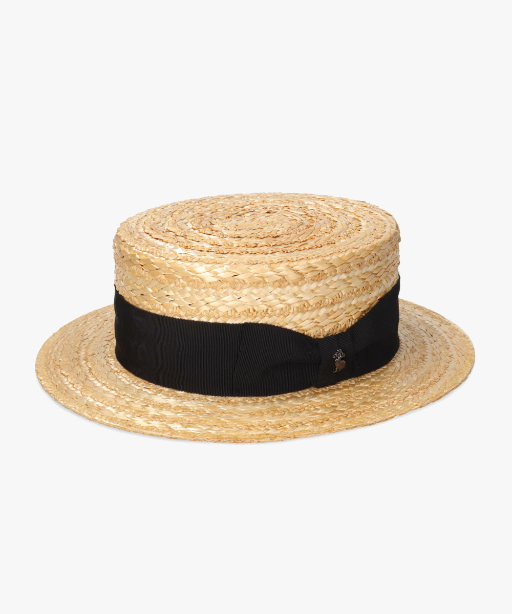 アース arth arth HANAMUGI BOATER HAT / アース (NATURAL (96)) NATURAL (96)